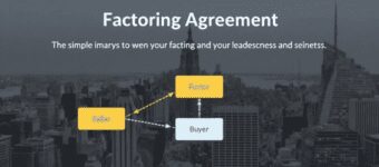 What is a factoring agreement including key components